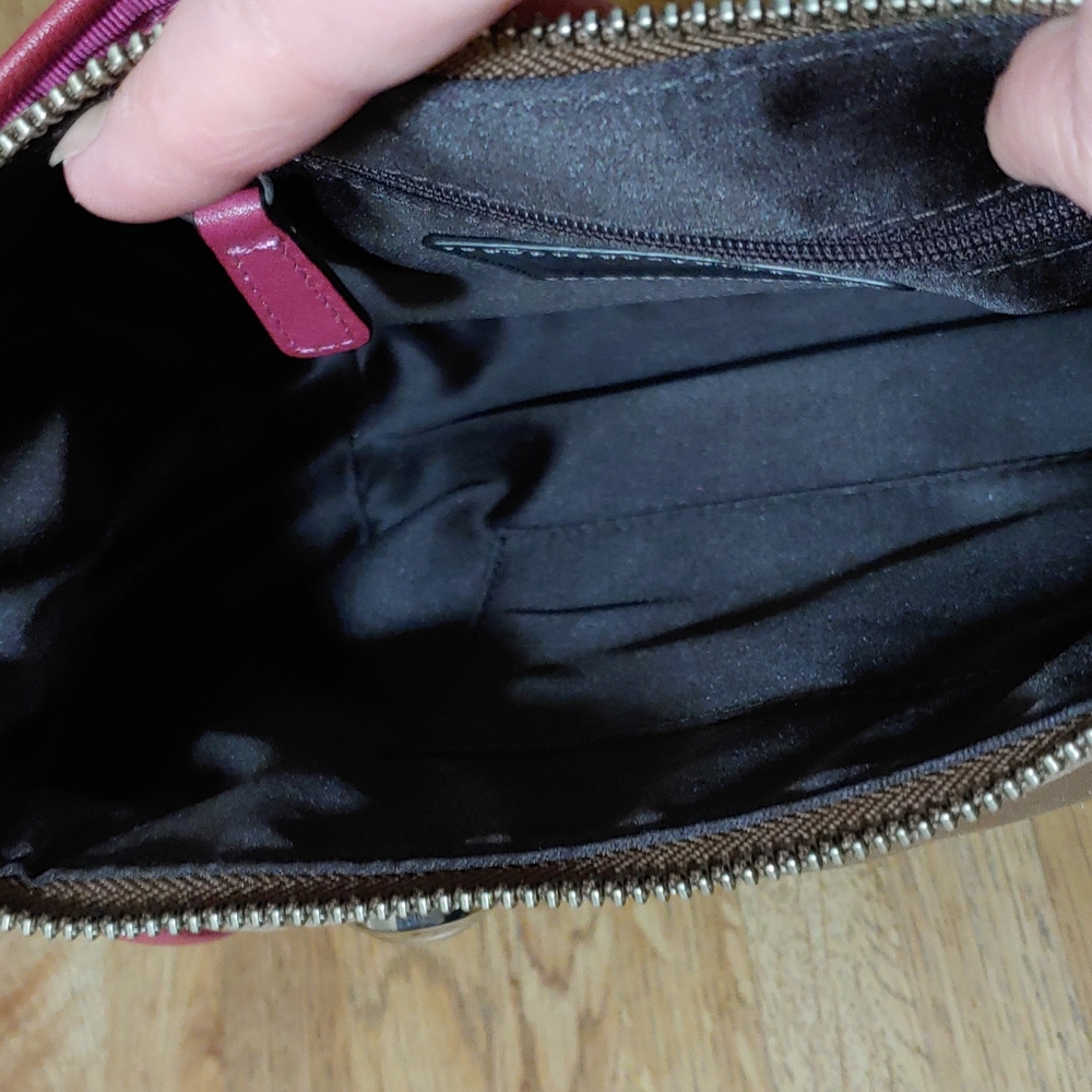 Coach Sateen Leather Shoulder Bag - Picture 12 of 16